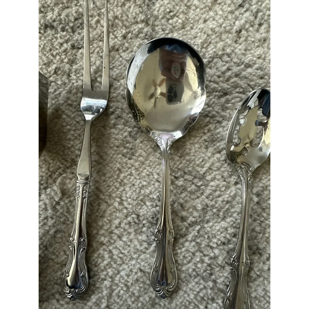 Wallace ASHFORD Stainless Scrolls 18/10 China Glossy Silverware SERVING Flatware